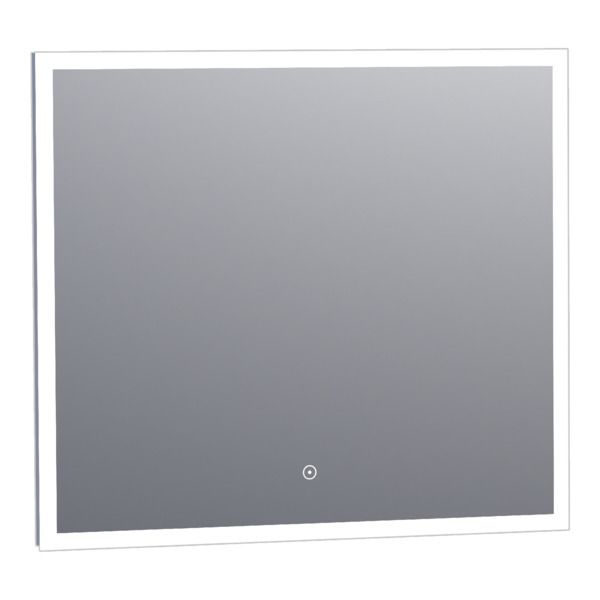 Saniclass Edge spiegel 80x70cm met LED verlichting en touchscreen schakelaar