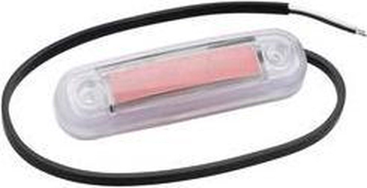 Fristom Omtrekmarkeringslicht Open kabeluiteinden markeringslicht achter 12 V, 24 V rood Transpa