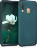 kwmobile telefoonhoesje geschikt voor Samsung Galaxy A40 - Hoesje voor smartphone - Back cover in metallic petrol