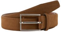 Tom Tailor TTLOGAN suède riem met vierkante gesp - Maat 100 - cognac uni