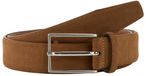 Tom Tailor TTLOGAN suède riem met vierkante gesp - Maat 100 - cognac uni