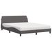 Maison Exclusive - Lit avec matelas « Dover » gris 160 x 200 cm, simili cuir