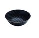Zafferano Black Stone - Porseleinen kom groot, diameter 203 mm, kleur zwart/gouden rand, vaatwasmachinebestendig - set 3-delig