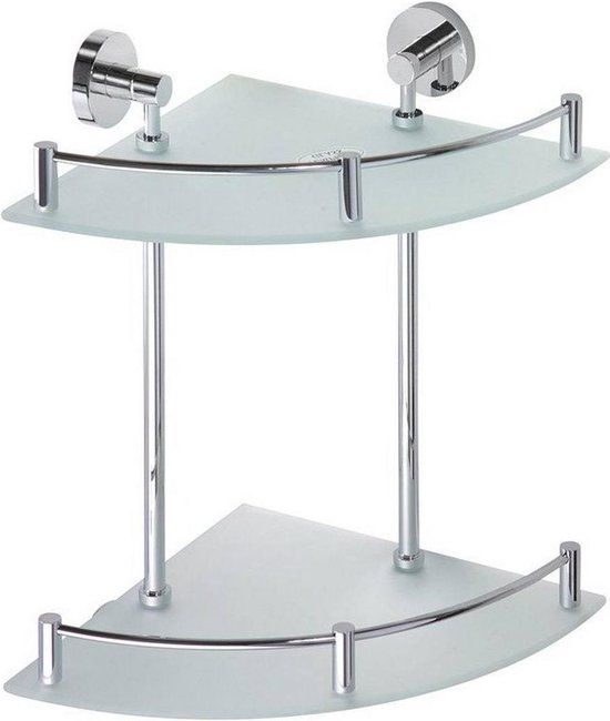 Sapho X-Round - Hoekplanchet 26.5x40 cm - Chroom