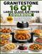 Granitestone 16 Qt Large Glass Air Fryer Cookbook