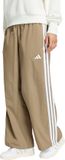 Adidas Sportswear Iconic Woven Wide Leg Trainingsbroek Dames Beige