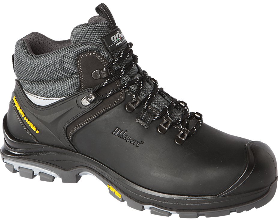 Grisport Yucon S3 werkschoenen zwart/zilver 40 heren