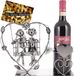 Brubaker Wijnflessenhouder paar op swing - Hart met liefhebbers op de schommel - Romantisch cadeau of decoratief object - Wenskaart