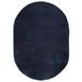 VidaXL Hoogpolig vloerkleed NAVARRA 300x200 cm polyester marineblauw