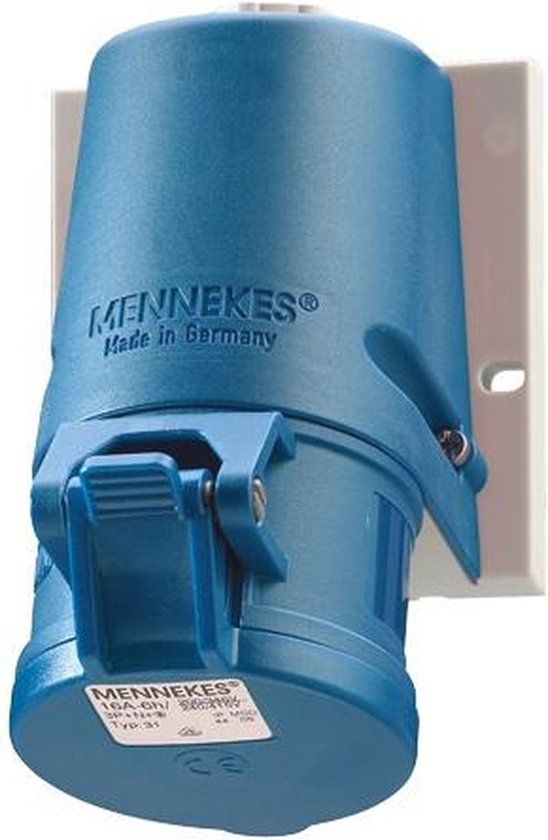 Mennekes CEE Wandstopcontact - 27001 - E2XVB - Blauw