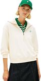 Tommy Hilfiger Dames TH SCRIPT HALF RITS TERRY SWTSHRT WW0WW49470 Half Zip Sweatshirt, BEIGE (Calico), XXL