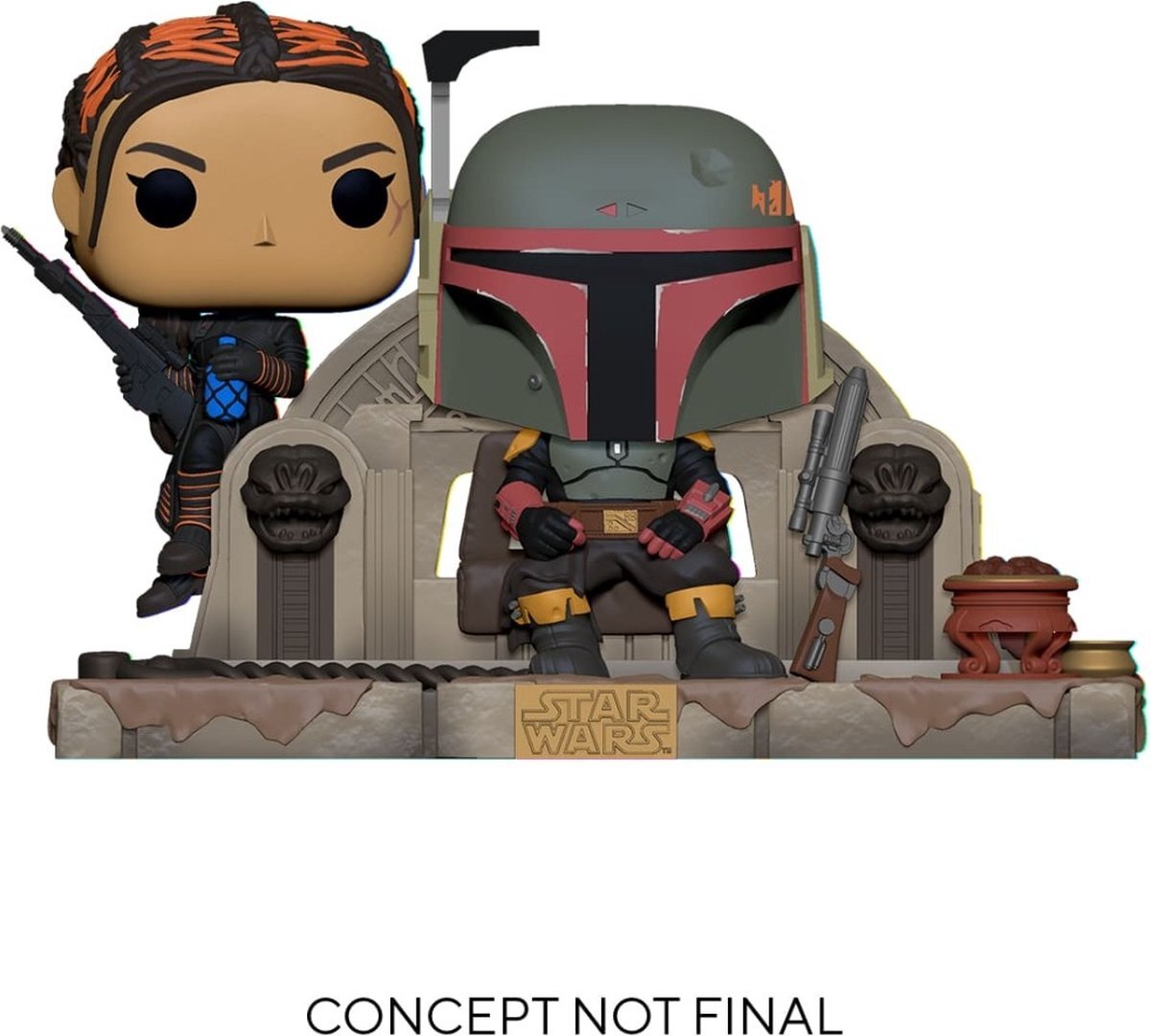 Funko 58391 POP Moment: Mandalorian- Boba Fett & Fennec Shand