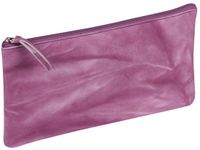 Clairefontaine 410177C - Platte Schooletui 22x11cm, Violetroze Lamsleer