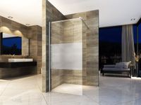 Aloni Inloopdouchewand Half Mat 8mm 120x200cm