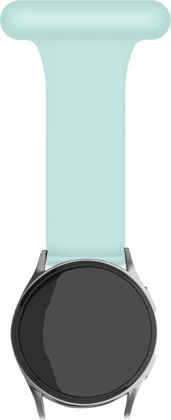 Strap-it Smartwatch bandje 22mm - Siliconen verpleegkundige band - lichtgroen