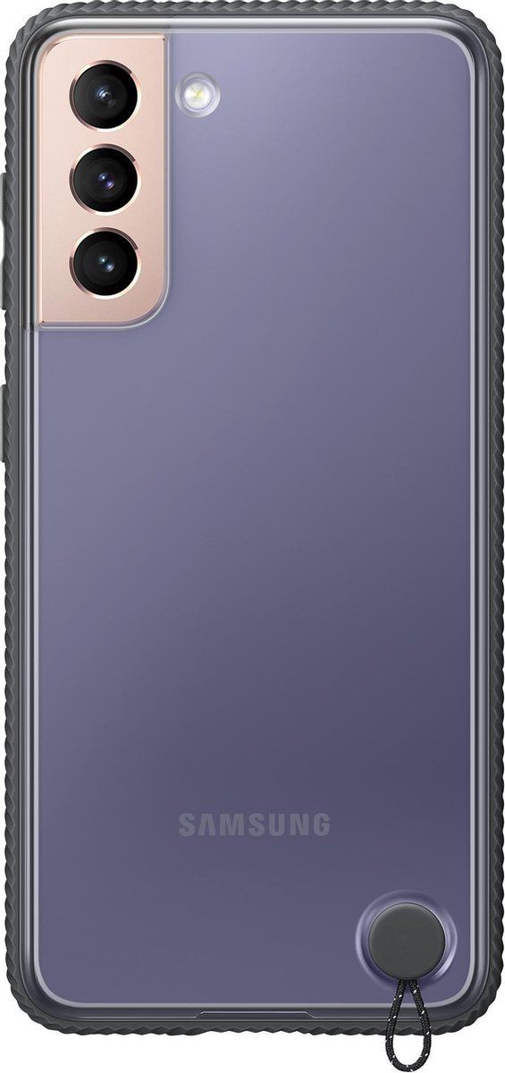 Samsung Cover Galaxy S21 5G Transparant Zwart
