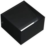 BES LED Wandlamp - 8W - Natuurlijk Wit 4200K - Mat Zwart Aluminium - Vierkant