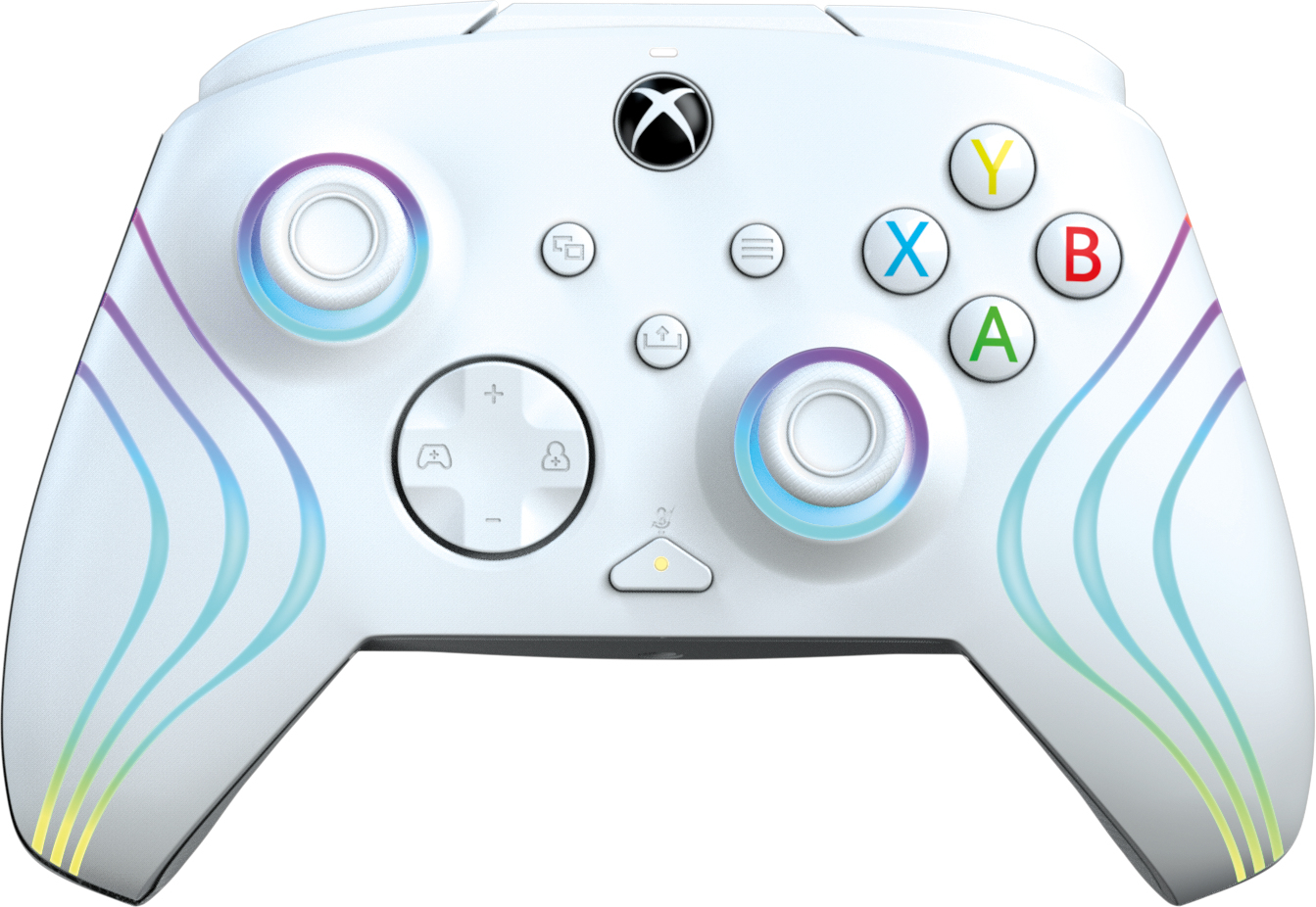 PDP Afterglow Wave Bedrade Controller: White Voor Xbox Series X|S, Xbox One & Windows 10/11