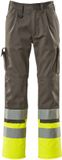 Mascot Safe Compete Pantalon avec poches genoux 12379-430 - anthracite/jaune fluo - C52