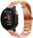 By Qubix Qubix - Stalen schakelband - Rosé goud - Geschikt voor Garmin Approach S20