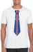 Bellatio Decorations Shoppartners Bv Wit t-shirt met IJslandse vlag stropdas heren - IJsland supporter M