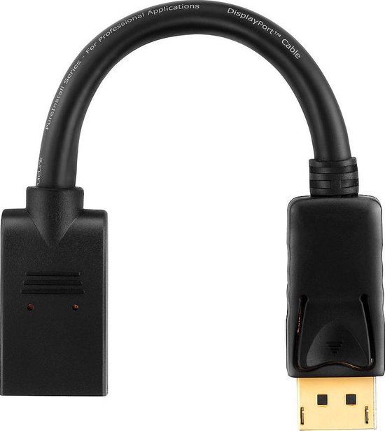 PureInstall PureLink PI175 video kabel adapter 0,1 m DisplayPort Zwart
