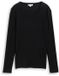 Tom Tailor Basic slim fit shirt met lange mouwen deep black