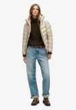 Superdry & Co Superdry Hooded Fuji Padded Jacket - Pelican Beige - Women's XL