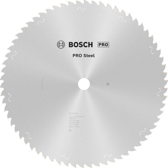Bosch PRO Steel zaagblad voor cirkelzagen netstroom / snoer 355 x 2,2 x 25,4 mm T66