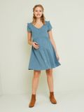 Vertbaudet Robe de maternité et d'allaitement en gaze de coton