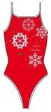 Turbo Snow Noël Maillot de bain Rouge 3XL Femme