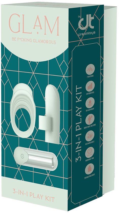 Dreamtoys Glam 3-in-1 Play set Erotisch setje - Groen
