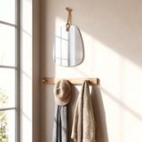 Merkloos / Sans marque Articasa Wandspiegel met touw 30x25cm.