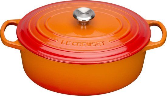 Le Creuset Signature Braadpan Ovaal 35 cm - Oranjerood