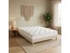 Ensemble matelas à ressorts H24cm sommier en kit 140x190 beige