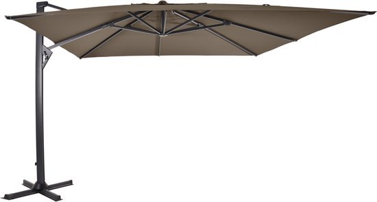 Lesli Living Outdoor Living - Zweefparasol Taurus taupe 3x4mtr