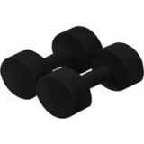 Sporti Paar cement halters 4 Kg Zwart Vinyl