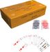 Merkloos Casino - Profi - Playing Cards - 60 x 55 Cartes à jouer - 30 x Rouge & 30 x Bleu - 9,2 x 5,9 cm