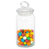 Pasabahce Snoeppot/voorraadpot met luchtdichte sierlijke deksel - glas - 860 ml