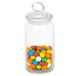 Pasabahce Snoeppot/voorraadpot met luchtdichte sierlijke deksel - glas - 860 ml