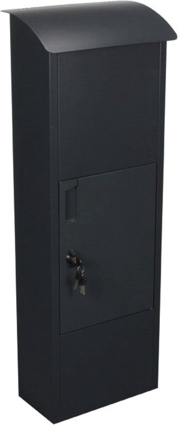 Perel Pakketbrievenbus Helsinki - Vrijstaand - Zwart - Met Naamplaatje & 2 Sleutels
