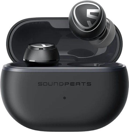 SoundPEATS Mini Pro Hybrid Actieve ruisonderdrukkende draadloze oordopjes, Bluetooth 5.2-koptelefoon met ANC, QCC3040, aptX Adaptive, Transparantie modus, CVC 8.0, Game modus, TrueWireless Mirroring, 21 uur