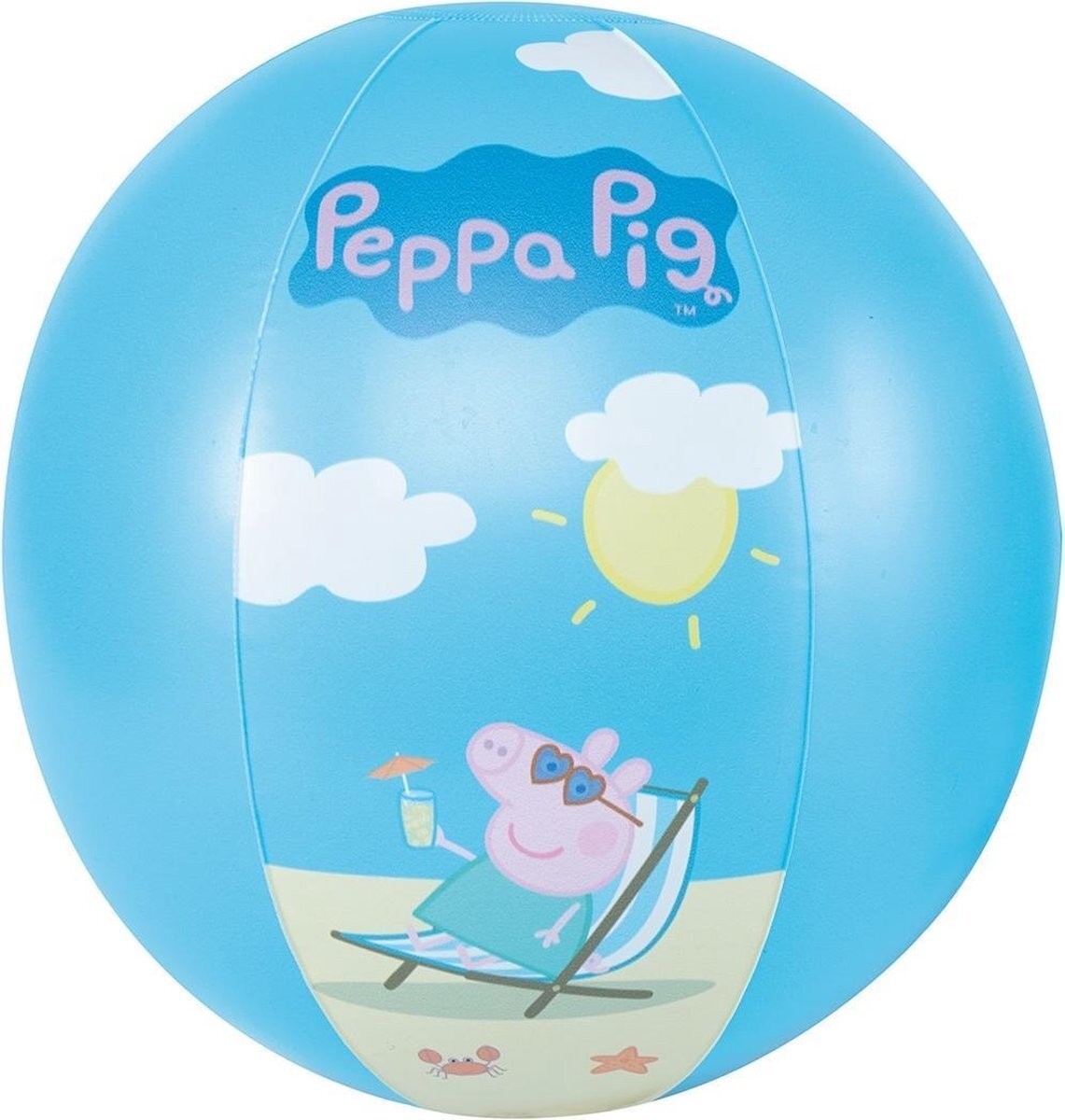Happy People Strandbal Peppa Pig 29 Cm Blauw