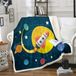 Cartoon Galaxy Fleece Dekbed pour Canapé 130x150cm