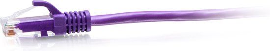 CablesToGo C2G 0.3m Cat6a Snagless Unshielded (UTP) Slim Ethernet Patchkabel - Paars