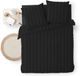 Cleo Housse de couette 240x220 3 pièces 2 personnes Microfibre Cleo Noir