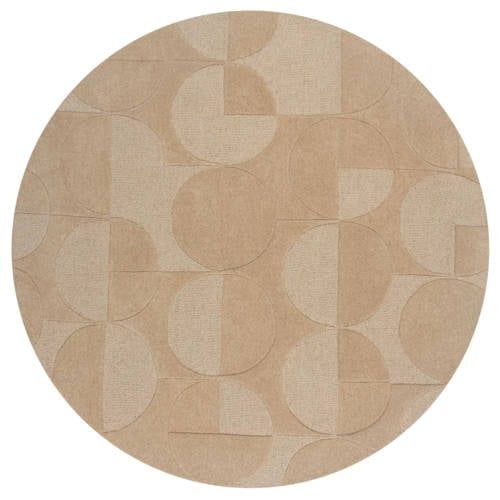 Flair Rugs vloerkleed wol Gigi Geometrisch (Ø160 cm)