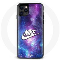 Nike Hoesje voor Iphone 11 Pro Logo Wit Gekleurde Ruimte Maniacase