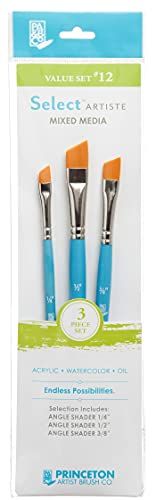 PRINCETON ARTIST BRUSH CO. Princeton SelectArtiste Fine Art Multi-Technique Brush Set - 3 x synthetische borstels