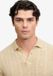 Superdry Polo en maille Coupe décontractée Homme Coton Oatmeal Beige Taille S